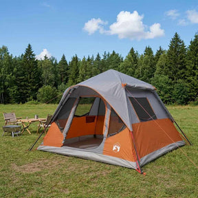 Vidaxl directe tent grijs en oranje 305 x 275 x 190 cm