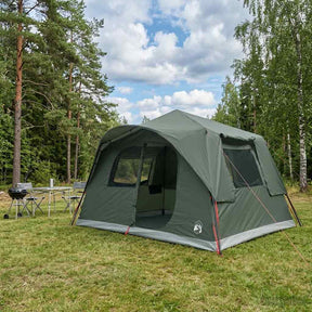 Vidaxl directe tent 8-persoons legergroen polyester en staal