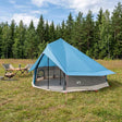 Vidaxl tipi tent 18-persoons blauw polyester en staal