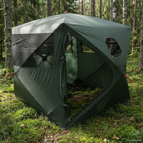 Vidaxl jacht tent legergroen 2-persoons polyester en staal