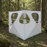Vidaxl jacht tent wit blackout 145 x 145 x 150 cm polyester en staal