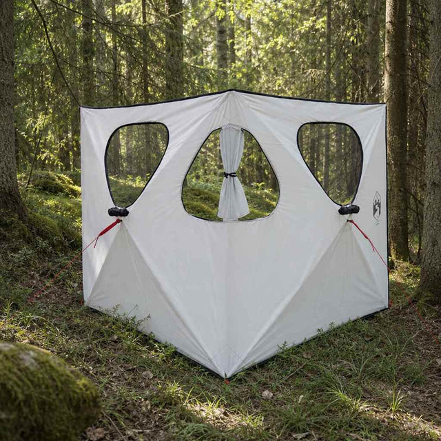 Vidaxl jacht tent wit blackout 145 x 145 x 150 cm polyester en staal