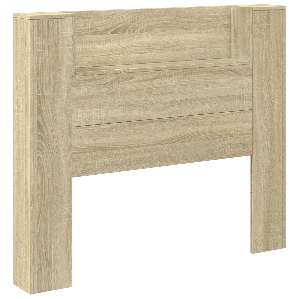 Vidaxl hoofdbord kast met led sonoma eiken bewerkt hout