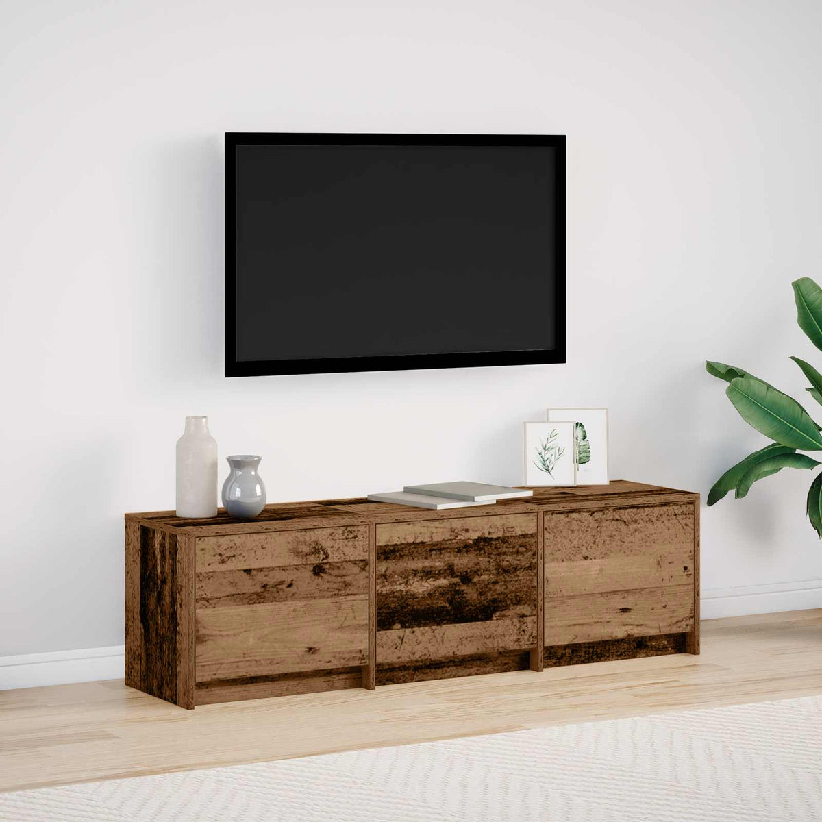 Vidaxl tv-kast oudhout bewerkt hout