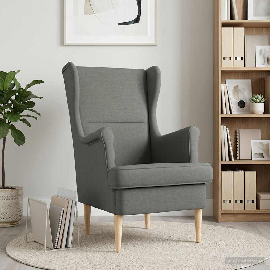 Vidaxl fauteuil donkergrijs stof