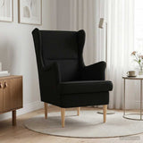 Vidaxl fauteuil zwart stof