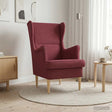 Vidaxl fauteuil wijnrood stof