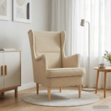 Vidaxl fauteuil crème stof