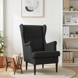 Vidaxl fauteuil zwart stof
