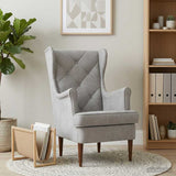 Vidaxl fauteuil lichtgrijs fluweel