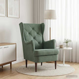 Vidaxl fauteuil zeegroen fluweel