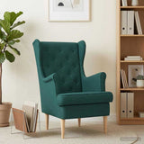 Vidaxl fauteuil donkergroen stof