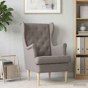 Vidaxl fauteuil taupe stof