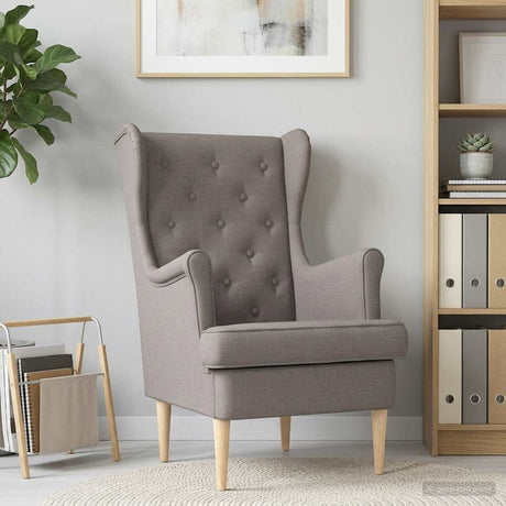 Vidaxl fauteuil taupe stof