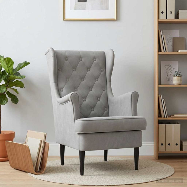 Vidaxl fauteuil lichtgrijs fluweel