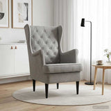 Vidaxl fauteuil lichtgrijs fluweel