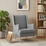 Vidaxl fauteuil lichtgrijs stof