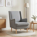 Vidaxl fauteuil lichtgrijs stof