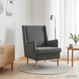 Vidaxl fauteuil donkergrijs stof