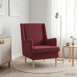 Vidaxl fauteuil wijnrood stof
