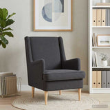 Vidaxl fauteuil donkergrijs bouclé