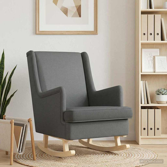 Vidaxl schommelstoel donkergrijs 62 x 80 x 85 cm stof