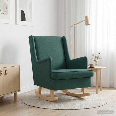 Vidaxl schommelstoel donkergroen 62 x 80 x 85 cm stof