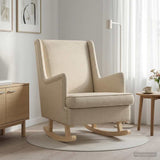 Vidaxl schommelstoel crème 62 x 80 x 85 cm stof