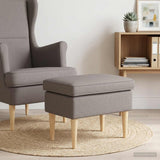 Vidaxl voetenbank taupe 55 x 35 x 41 cm