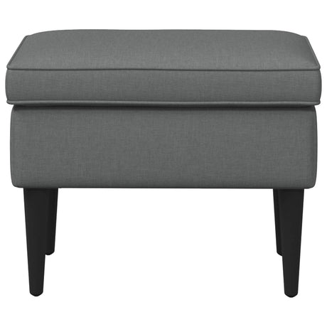Vidaxl voetenbank donkergrijs 55 x 35 x 41 cm stof