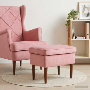 Vidaxl voetenbank roze 55 x 35 x 41 cm fluweel