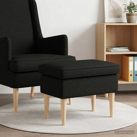 Vidaxl voetenbank zwart 55 x 35 x 41 cm stof