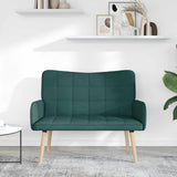 Vidaxl 2-zits sofa donkergroen 115 x 61 x 87 cm stof