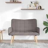 Vidaxl 2-zits sofa taupe 115 x 61 x 87 cm stof