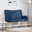 Vidaxl 2-zits sofa blauw 115 x 61 x 87 cm stof