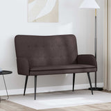 Vidaxl 2-zits sofa donkerbruin 115 x 61 x 87 cm stof