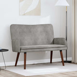 Vidaxl 2-zits sofa lichtgrijs 115 x 61 x 87 cm fluweel
