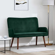 Vidaxl 2-zits sofa donkergroen 115 x 61 x 87 cm fluweel