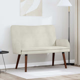 Vidaxl 2-zits sofa crèmekleurig 115 x 61 x 87 cm fluweel