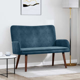Vidaxl 2-zits sofa blauw 115 x 61 x 87 cm fluweel