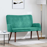 Vidaxl 2-zits sofa turquoise 115 x 61 x 87 cm fluweel