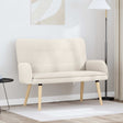 Vidaxl 2-zits sofa crèmekleurig 115 x 61 x 87 cm bouclé