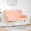 Vidaxl 2-zits sofa roze 115 x 61 x 87 cm bouclé