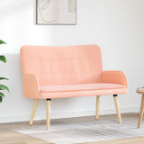 Vidaxl 2-zits sofa roze 115 x 61 x 87 cm bouclé