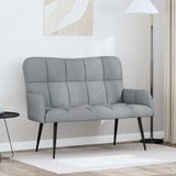 Vidaxl 2-zits sofa lichtgrijs 115 x 61 x 87 cm stof