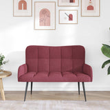 Vidaxl 2-zits sofa wijnrood 115 x 61 x 87 cm stof