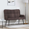Vidaxl 2-zits sofa donkerbruin 115 x 61 x 87 cm stof