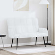 Vidaxl 2-zits sofa wit 115 x 61 x 87 cm stof