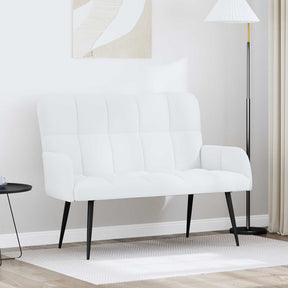Vidaxl 2-zits sofa wit 115 x 61 x 87 cm stof
