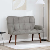Vidaxl 2-zits sofa lichtgrijs 115 x 61 x 87 cm fluweel